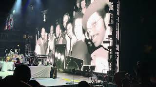 Earth, wind, and fire in United Center, “hearts of fire”