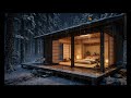 Cozy japan cabin Forest Ambience ❄️ Japanese Rain Cabin Ambience | no music rain only for deep sleep