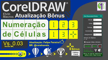 Numeração de Células Elvin Macros Atualização Maio de 2023 Bónus e Melhorias