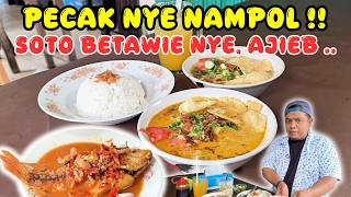 ASLI BETAWI GAK ADA LAWAN! SOTO & PECAK HM SOLEH KEMANDORAN: RESEP TURUN TEMURUN AJIB BENER!