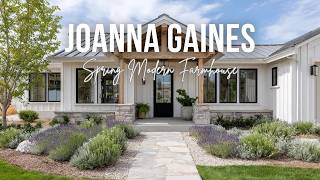 Spring Modern Farmhouse Revival inspired by Joanna Gaines bright garden living