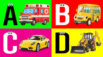 ABC Song Phonics, Transportation Song, ABC Song, Alphabet Educational Song A to Z for kids
