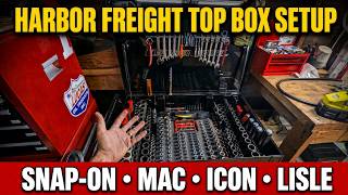 Snap-on, MAC, ICON & Lisle in a Harbor Freight Cart | Full Top Box Tour