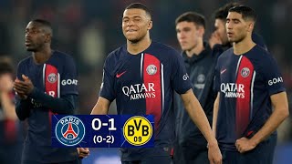 Mbappe & PSG Devastated After Champions League Exit | 1-0 (0-2)Defeat by Borussia Dortmund in SF