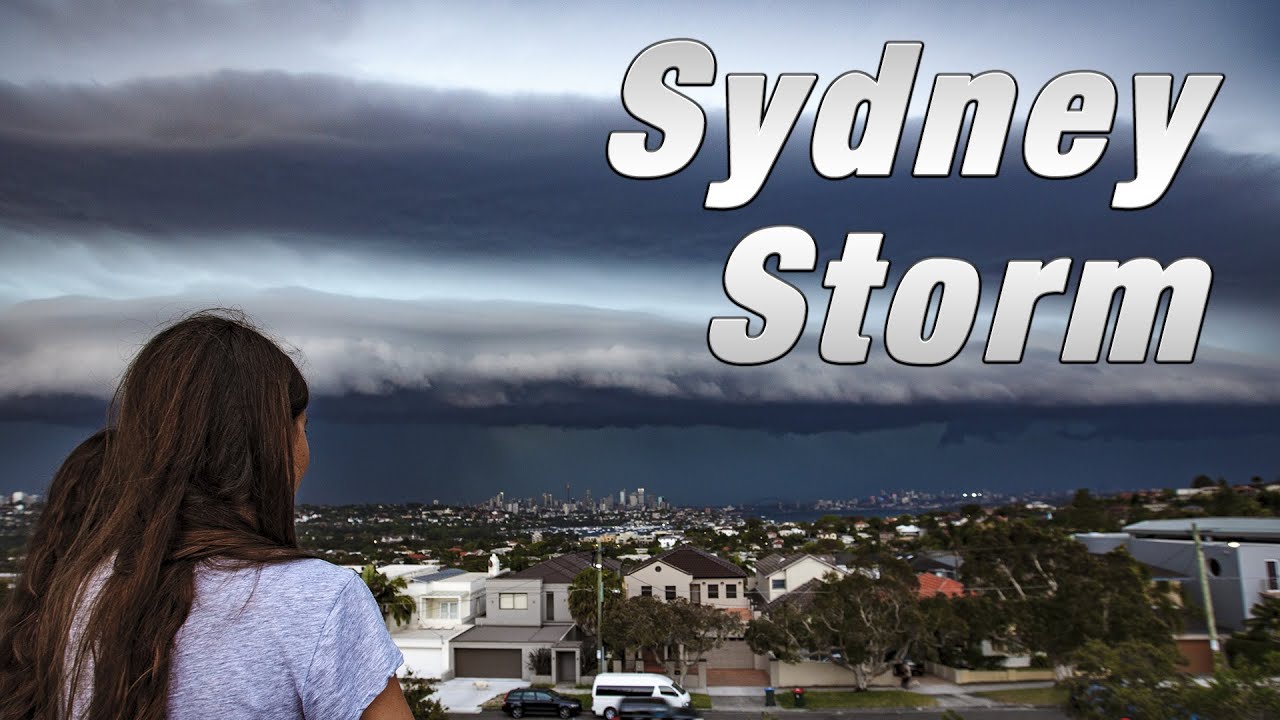 Huge storm impacts Sydney Australia as a shelf cloud forms across the ...