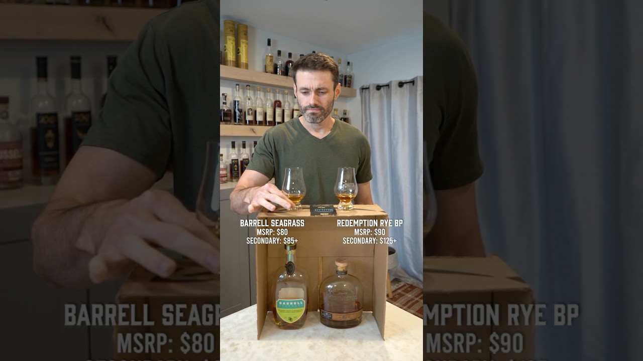 Barrell Seagrass Rye Vs. Redemption Rye Barrel Proof 
