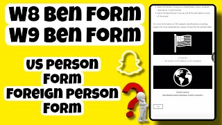 US Person Form / Foreign Person Form | W8 Ben Form / W9 Ben Form | Choose  Correct Form