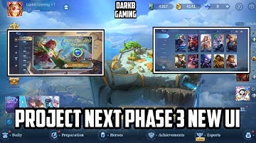 Project NEXT Phase 3 New UI First Look | MLBB New Look | Mobile Legends | MLBB