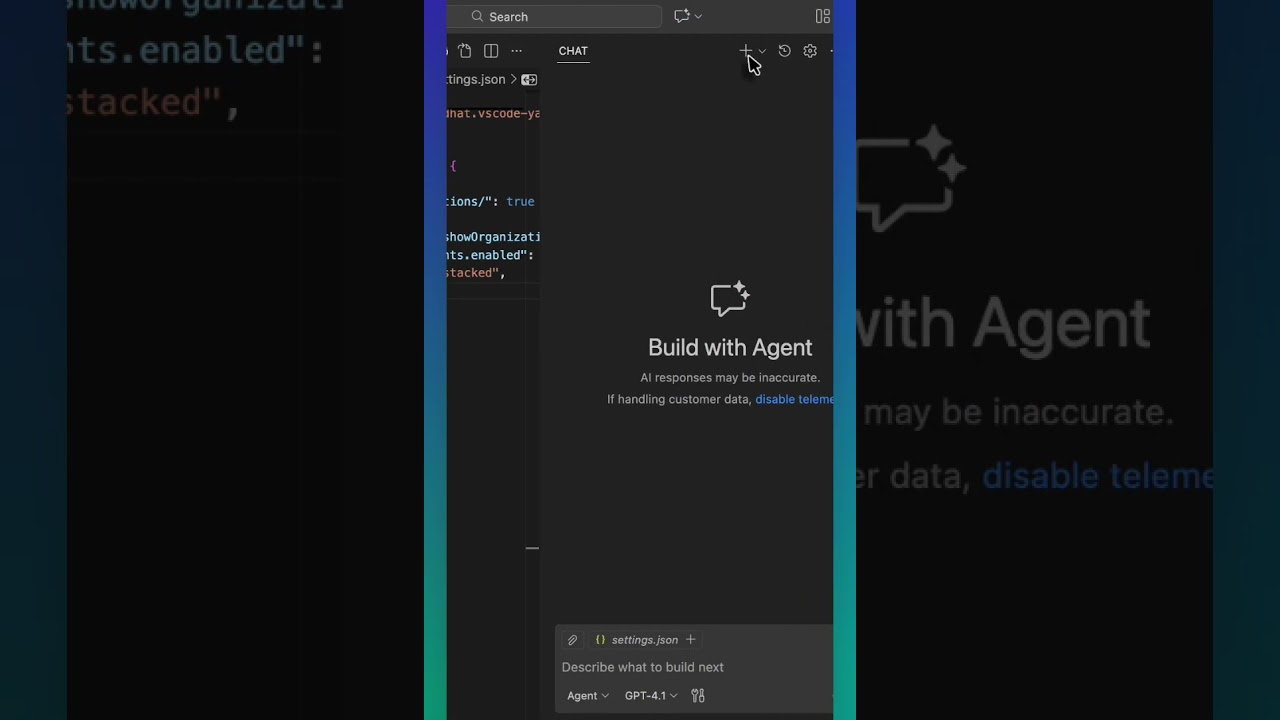 Отключение истории сеансов чата Copilot | Очистка чата в VS Code