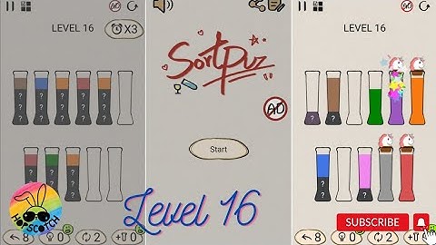 SortPuz Level 16 | Relaxing game - Water Sort Puzzle | Brain Games #braingames #waterpuzzle #sortpuz