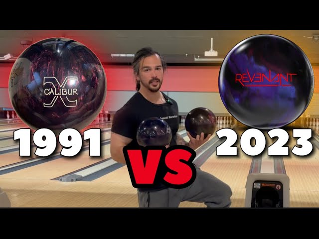 初代リアリティ  14ポンド OLDEST Reactive Bowling Ball (1991) VS MODERN Reactive Bowling