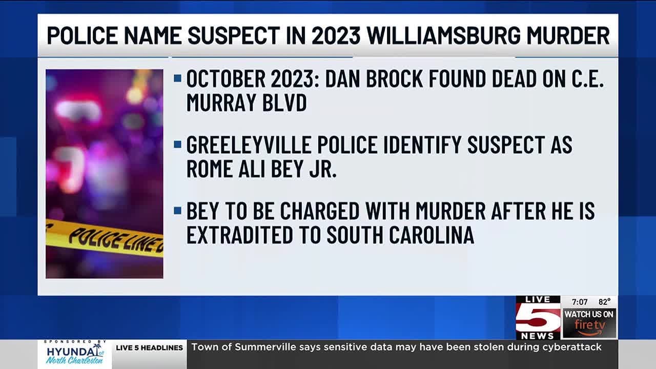 VIDEO: Police name suspect in 2023 Williamsburg County murder case ...