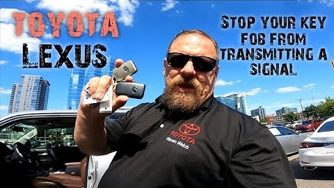 Keep your vehicle from being stolen. Shut off the broadcast of your key fob stop sending a signal.