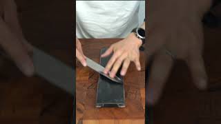 Sharpening Knife on Wall #edc #knife #knifeskills