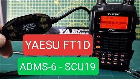 YAESU FT1D - ADMS6 FREE PROGRAMMING SOFTWARE - SCU19 CABLE - WINDOWS
