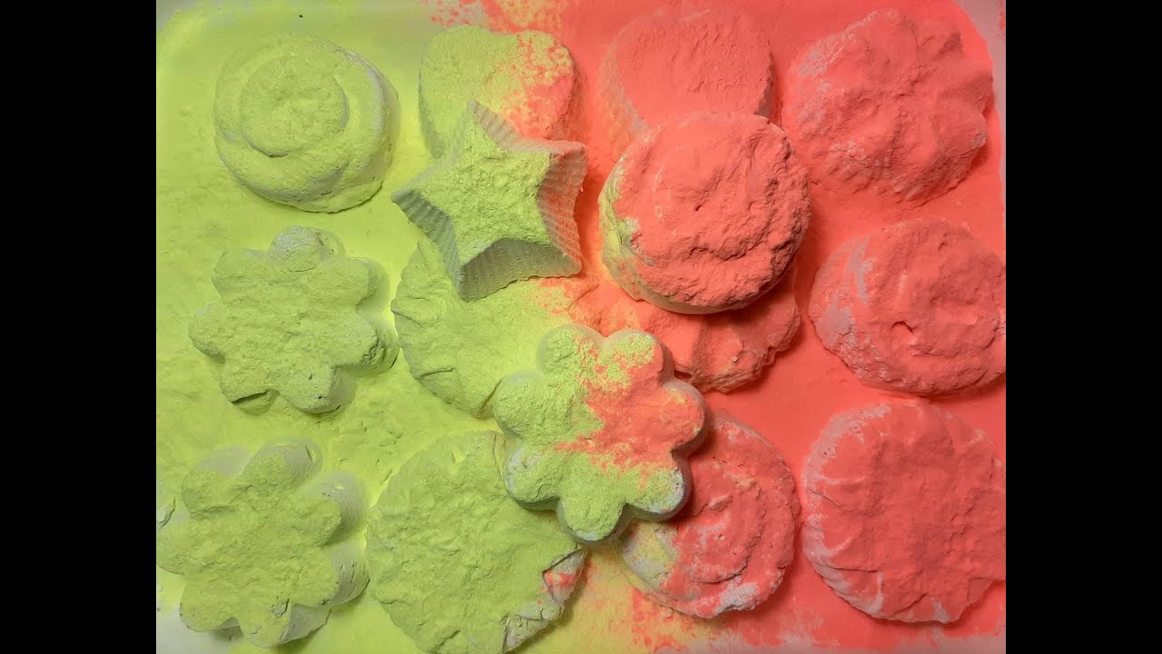 Reformed gym chalk with Neon Holi powder, Asmr - YouTube