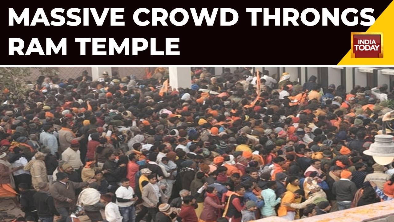 Massive Crowd Throngs Ram Temple As Mandir Opens Its Doors For Devotees ...