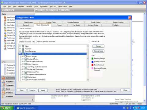 Incomplete Chart Of Accounts Sage