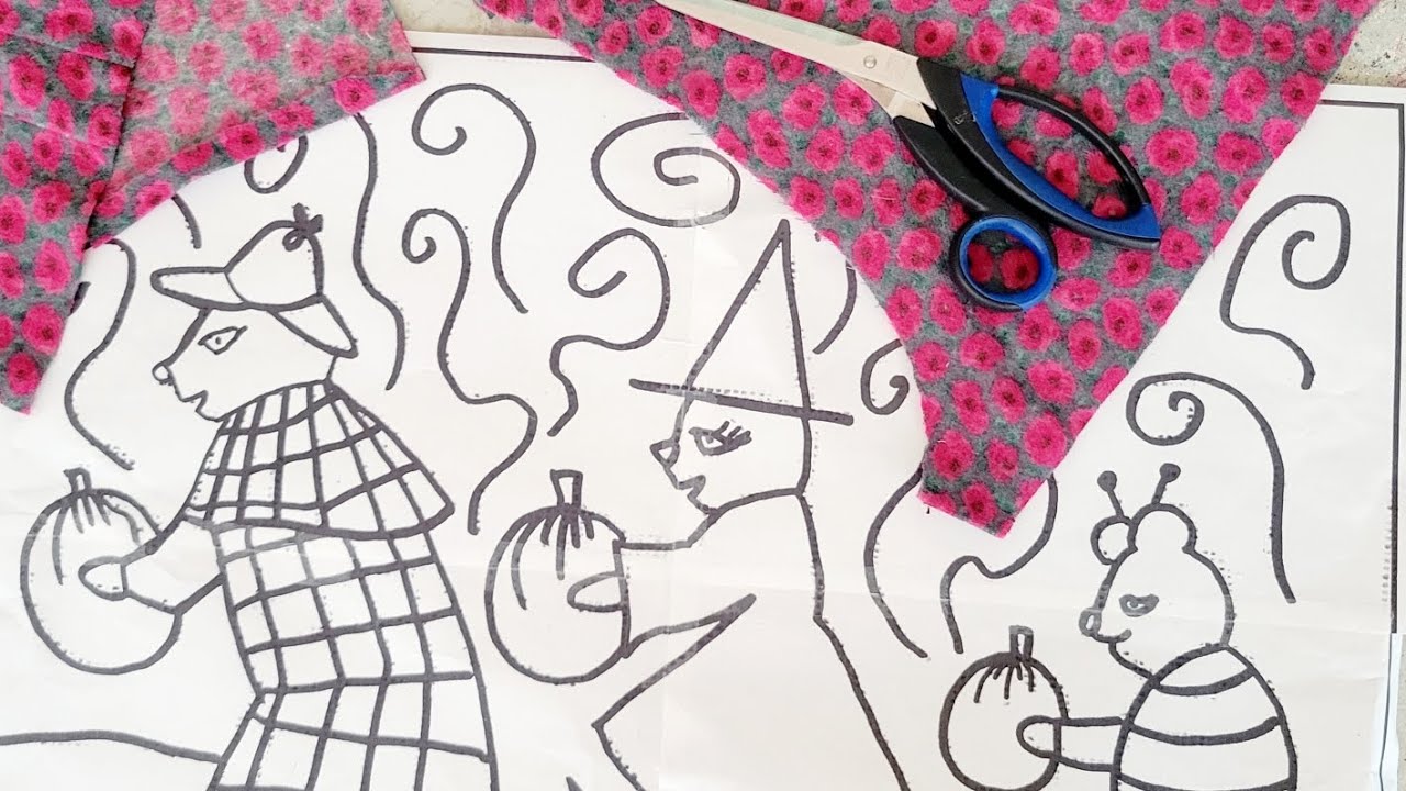 Chop Shop! Раскраиваю куртку для выкройки Rug Hooking a Haunted Rug...