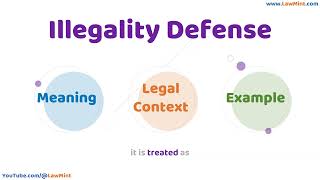 Illegality Defense Meaning Legal Context & Example Legal Terms Simplified @LawMint