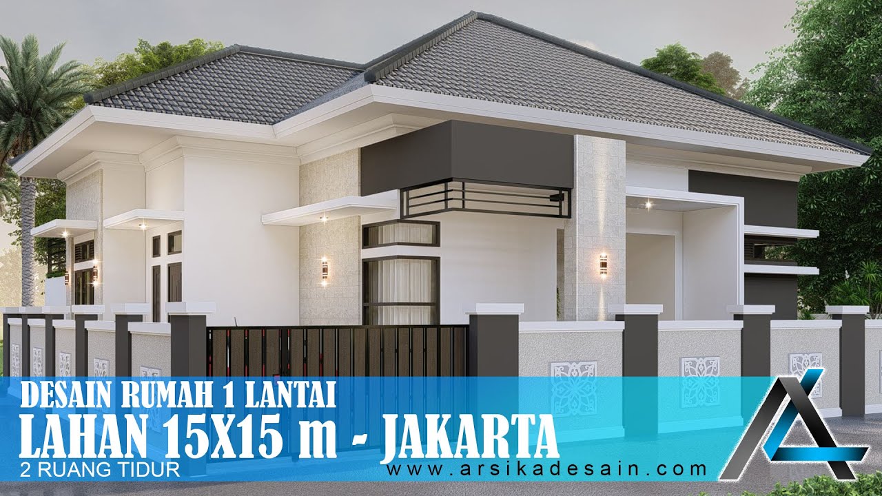 DESAIN RUMAH 15 X 15 METER I JAKARTA - RUMAH TROPIS MODERN #arsitekjakarta #kontraktorjakarta