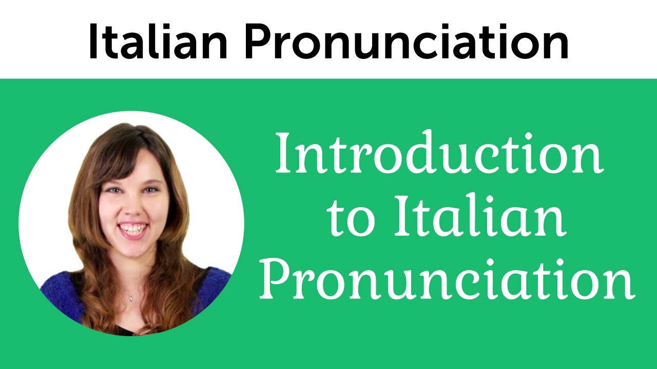 ⁣Introduction to Perfect Italian Pronunciation