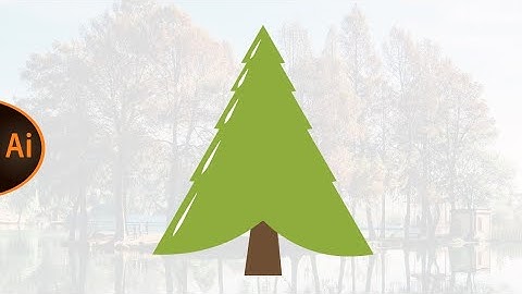 Adobe illustrator tutorial - How to create a vector tree illustration