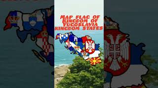 Map flag of kingdom of Yugoslavia state kingdom #yugoslavia #geography #fyp #shorts