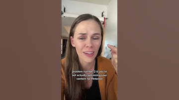 2 biggest issues with creating idea pins… you’re creating content that isn’t valuable in anyway