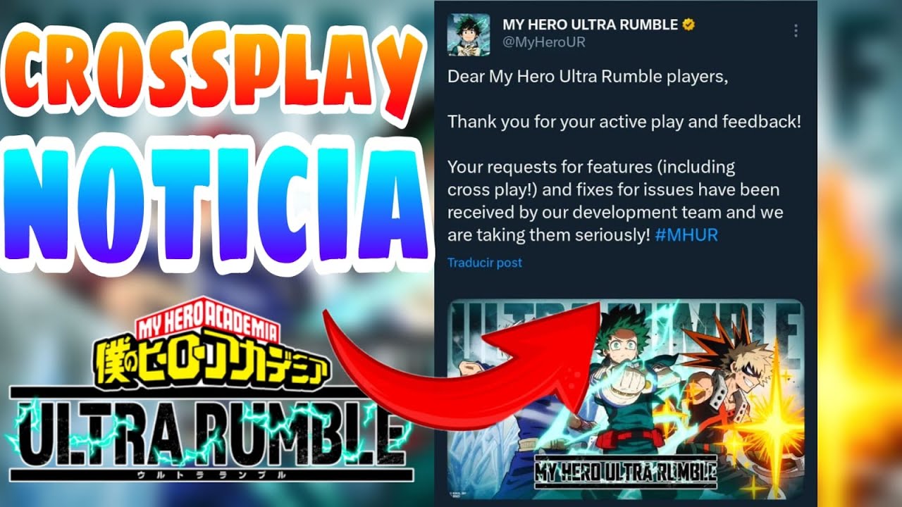 Is My Hero Ultra Rumble crossplay?