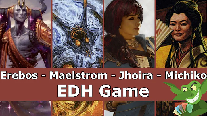Erebos vs Maelstrom Wanderer vs Jhoira vs Michiko EDH / CMDR game play for Magic: The Gathering