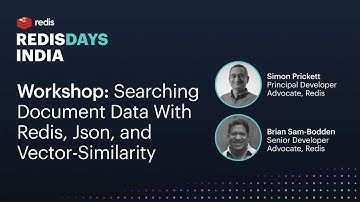 Workshop: Searching document data with Redis, JSON, and vector-similarity