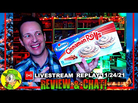 Hostess® ? Обзор ICED CINNAMON ROLLS ? Livestream Replay 11.24.21 ⎮ Peep THIS Out!