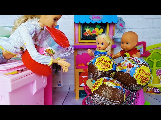 KATYA AND MAX ARE A FUNNY FAMILY! FIXIES AND MARMALADES! Barbie dolls cartoons collection of OLD class=