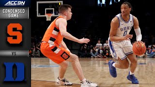 Syracuse vs. Duke Condensed Game | ACC Men’s Basketball (2021-22)