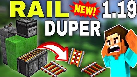 NEW 1.19 Minecraft EASY INFINITE {RAIL DUPLICATION GLITCH} || Tutorial - How To Get Unlimited Rails