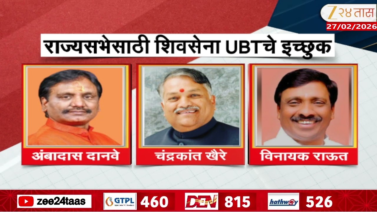 ShivSenaUBT Candidates Struggle For Rajya Sabha One Seat | राज्यसभेसाठी शिवसेना UBTचे इच्छुक