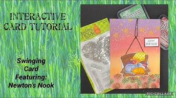 Interactive Card Tutorial-Swinging Card featuring Newton