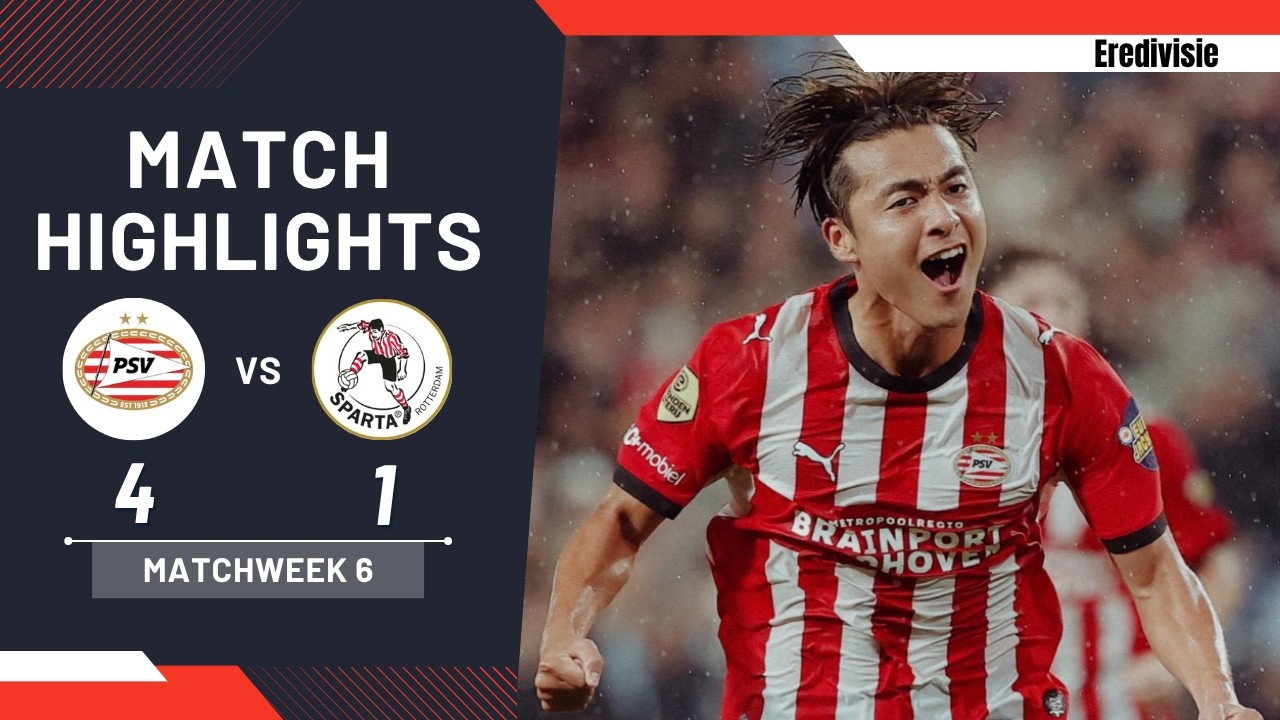 PSV Eindhoven - Sparta Rotterdam | 4-1 | Highlights | Eredivisie 2026-27 | psv sparta