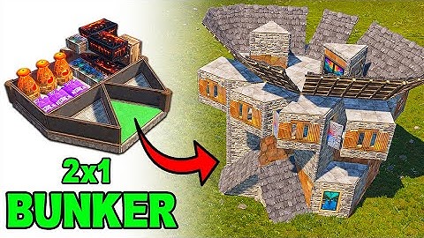 Best BUNKER for SOLO / DUO / Rust Base Design 2023