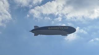 GoodYear Blimp airship Flying around Outside at London 08/07/2026