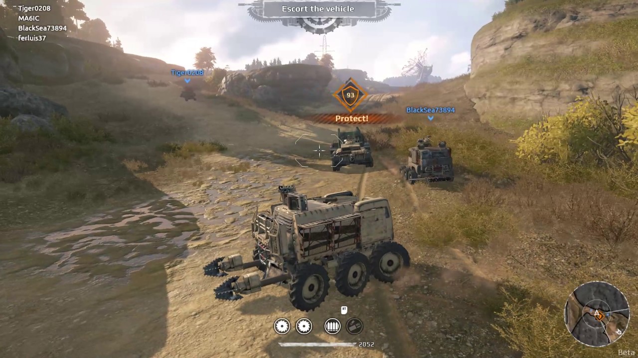 Crossout tryb PvE Convoy mapa Eastern Array poziom Easy