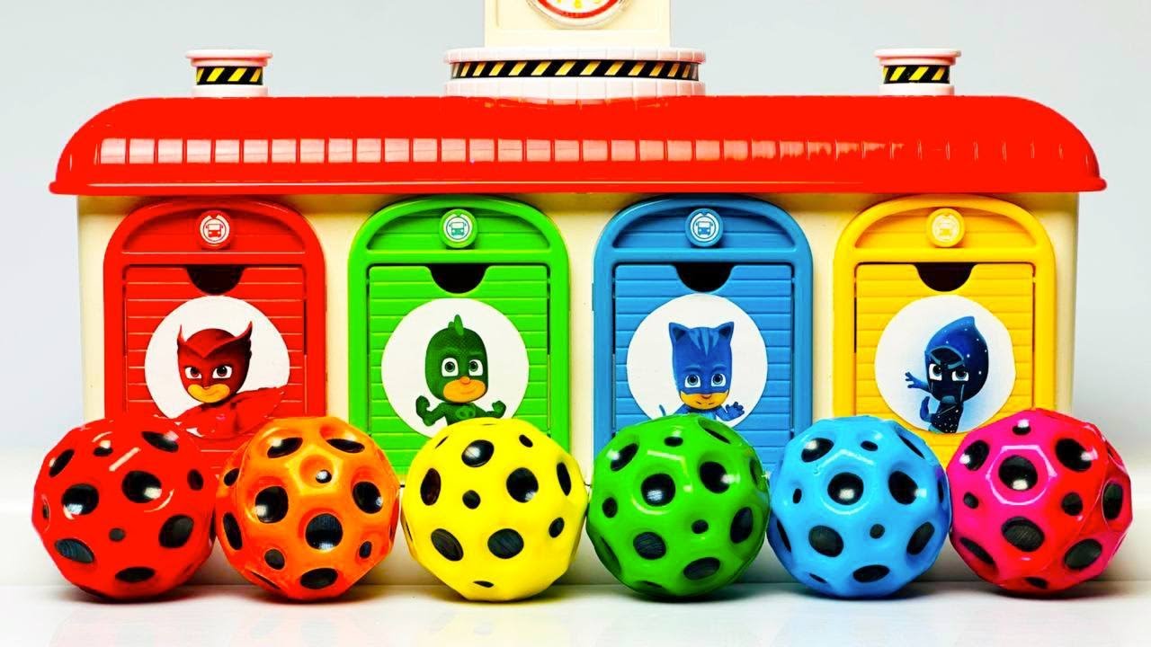 Satisfying Garage ASMR  Making 5 Real Slime Balls Net Magic Unboxing Beadss IN 4 Color ASMR Garage