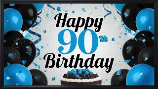 Happy 90th Birthday / Screensaver / Wallpaper / Frame Art / 4K / TV Art