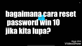 Cara reset password windows 10 jika lupa password YouTube Cara reset password windows 10 jika lupa password YouTube