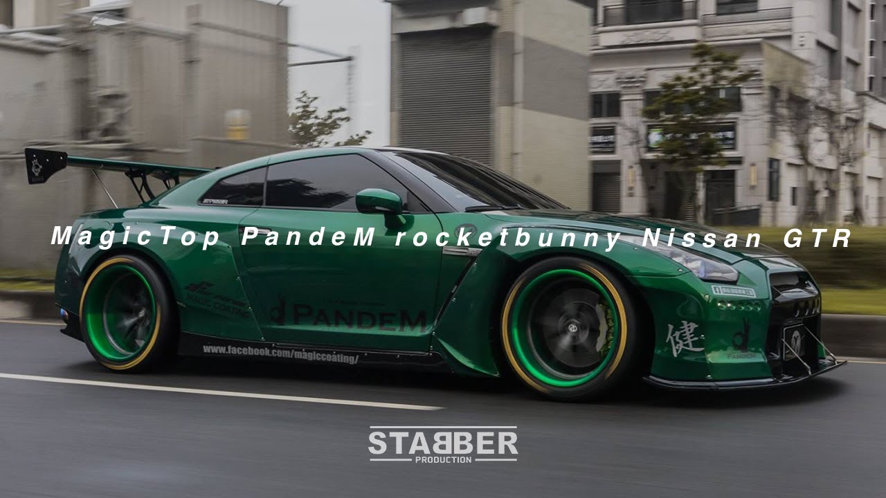 STABBER x MagicTop Pandem rocketbunny WideBody Nissan GT-R R35 綠惡魔 ...