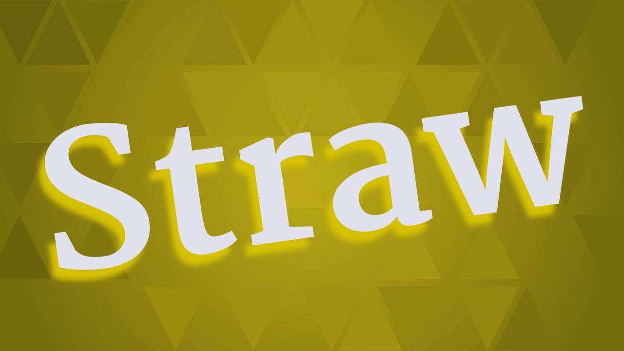 STRAW pronunciation • How to pronounce STRAW YouTube