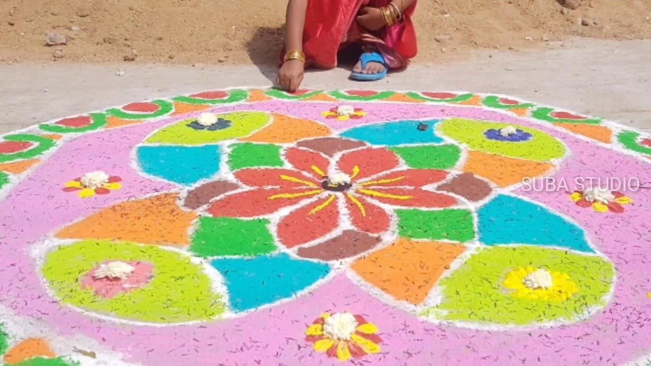 kolam | pongal festival 2019