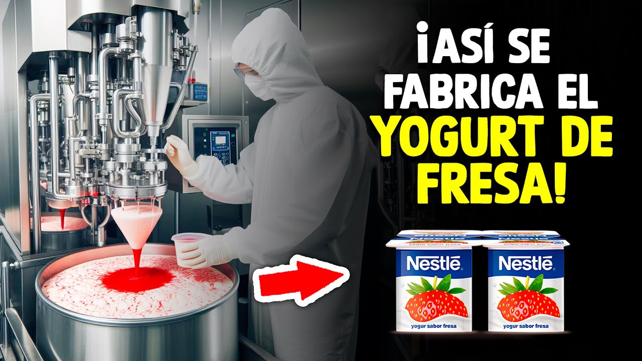 ¿Cómo Se Hacen Los Yogures De Fresa? [Proceso En Fábrica]