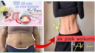 Exercise for girls | 10 Min of effective six-pack workouts for beginners | Home Fitness Challenge